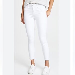 L’AGENCE Women’s Jeans White Margot High Rise Skinny Ankle Sz 28